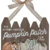 Wood 11.75In Multicolored Harvest Fencepost Pumpkin Patch Decor Home -Home Accents Shop 3050003949 RLLD 1
