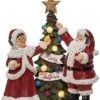 Resin 11.75in Multicolored Christmas Light Up Tree Decorating Decor Home -Home Accents Shop 3050038413 RLLD 1