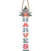 Wood 41in Multicolor Halloween Turkey Hanging Harvest Banner Home