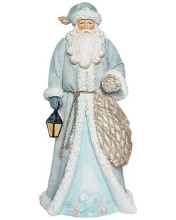 Resin 12in Multicolored Christmas Coastal St. Nick Decor Home