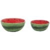 Set Of 2 Transpac Dolomite Red Spring Bright Watermelon Nested Bowls Home -Home Accents Shop 3050126940 RLLD 1