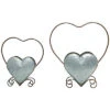 Set Of 2 Metal Silver Spring Nested Heart Planters Home 1 Set Of 2 Metal Silver Spring Nested Heart Planters Home -Home Accents Shop 3050127063 RLLD 1