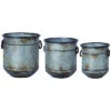 Metal Silver Spring Nested Round Planters Set Of 3 Home -Home Accents Shop 3050127065 RLLD 1
