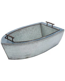 Metal Silver Spring Rustic Boat Cooler Home