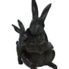 Resin Black Spring Bunnies Reading Garden Statuette Home -Home Accents Shop 3050127153 RLLD 1