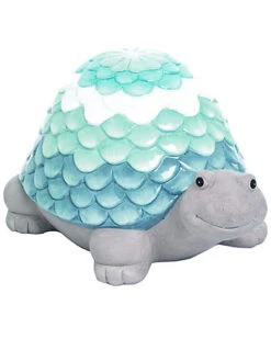 Terracotta Blue Spring Glazed Ombre Shell Turtle Garden Decor Home