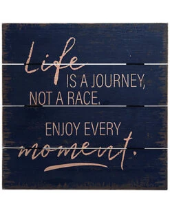 Wood Blue Spring Encouraging LIFE Word Wall Art Decor Home