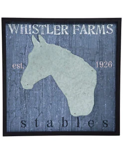 Wood Blue Spring Whistler Farms Layered Horse Wall Decor Home