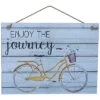 Wood White Spring Enjoy The Journey Distressed Wall Art Home -Home Accents Shop 3050127300 RLLD 1