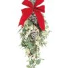 Foam 31in Christmas Eucalyptus Berry Pine Teardrop Home -Home Accents Shop 3050149579 RLLD 1