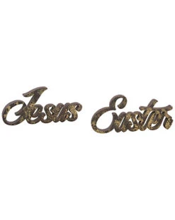 Jesus Easter Cursive Decor Home