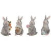 Set Of 4 Small Gray Glitter Bunnies Home -Home Accents Shop 3050187421 RLLD 1