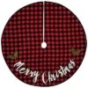 Polyester 48.03in Multicolored Christmas Buffalo Check Tree Skirt Home -Home Accents Shop 3050191142 RLLD 1