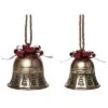 Metal 12.25in Christmas Trees And Bows Bells Set Of 2 Home -Home Accents Shop 3050191465 RLLD 1