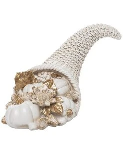 Resin 11.25In Multicolored Harvest Cornucopia Decor Home