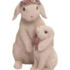 Resin 8in White Easter Flower Crown Bunny Figurine Home -Home Accents Shop 3050225354 RLLD 1
