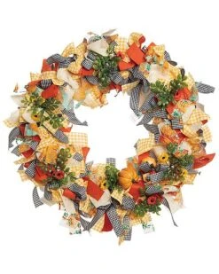 Foam 21.26In Multicolored Harvest Blessings Wreath Home