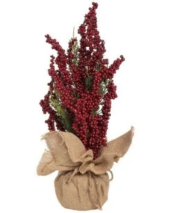 Foam 20in Christmas Berry Tree Home