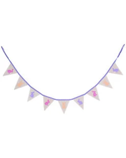 Burlap Gingham Bunny Banner Home