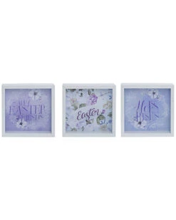 Set Of 3 MDF Shadowbox Decor Home