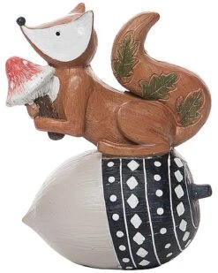 Resin 6In Multicolored Harvest Fall Fox Decor Home