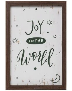Wood 15.7in Multicolored Christmas Dream Wall Decor Home