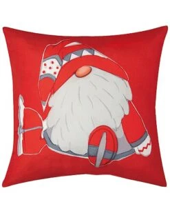 Polyester 16in Multicolored Christmas Gnome Pillow Home