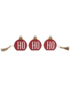 Wood 24.38in Multicolored Christmas Beaded Ornament Decor Home