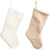 Polyester 20in Christmas Fuzzy Winter Stocking Set Of 2 Home -Home Accents Shop 3050386364 RLLD 1