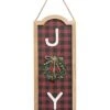 Wood 20.13in Multicolored Christmas Framed Words With Wreath And Bells Decor Home -Home Accents Shop 3050386366 RLLD 1