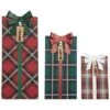 Wood 19.5in Multicolored Christmas Easel-Back Plaid Presents Set Of 3 Home -Home Accents Shop 3050386368 RLLD 1