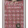 Wood 21.06in Multicolored Christmas Framed Holiday Countdown Home -Home Accents Shop 3050386373 RLLD 1