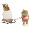 Resin 6.5in Multicolored Christmas Fair Isle Critter Sledge Figurine Home -Home Accents Shop 3050386385 RLLD 1