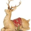 Resin 10in Multicolored Christmas Rustic Reindeer Figurine Home -Home Accents Shop 3050386389 RLLD 1