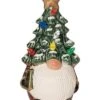 Ceramic 8.27in Multicolored Christmas Light Up Gnome Tree Home -Home Accents Shop 3050386401 RLLD 1