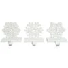 Metal 5.51in Christmas Snowflake Stocking Holder Set Of 3 Home -Home Accents Shop 3050386412 RLLD 1