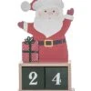 Wood 9.76in Multicolored Christmas Santa Block Countdown Set Of 3 Home -Home Accents Shop 3050386444 RLLD 1
