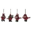 Resin 3in Multicolored Christmas Dressy Cardinal Ornament Set Of 4 Home -Home Accents Shop 3050386458 RLLD 1