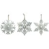 Metal 14.5in Christmas Rope Accent Snowflake Decor Set Of 3 Home -Home Accents Shop 3050386470 RLLD 1