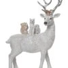 Resin 12.4in Multicolored Christmas Creatures Of The Forest Standing Figurine Home -Home Accents Shop 3050386477 RLLD 1