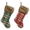 Polyester 21in Multicolored Christmas Rustic Stocking Set Of 2 Home -Home Accents Shop 3050386529 RLLD 1