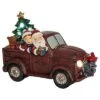 Resin 7.48in Multicolored Christmas Light Up Musical Santa Wagon Home -Home Accents Shop 3050386538 RLLD 1