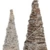Natural Fiber 11.81in Multicolored Christmas Twig Tree Decor Set Of 2 Home -Home Accents Shop 3050386565 RLLD 1