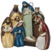 Resin 12.4in Multicolored Christmas Traditional Nativity Scene Decor Home -Home Accents Shop 3050386570 RLLD 1