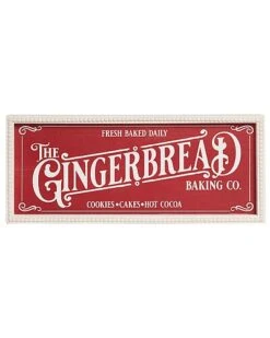 Wood 19.69in Multicolored Christmas Gingerbread Wall Decor Home