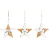 Wood 14.17in Multicolored Christmas Rustic Star Ornament Set Of 3 Home -Home Accents Shop 3050386592 RLLD 1