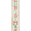 Wood 47.24in Multicolored Christmas Welcome Porch Decor Home