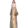 Resin 23.5in Multicolored Christmas Light Up Snowy Santa/Snowman Decor Home -Home Accents Shop 3050386608 RLLD 1