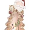 Resin 17.5in Multicolored Christmas Light Up Santa/Snowman With Scene Decor Home -Home Accents Shop 3050386610 RLLD 1