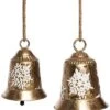 Metal 9in Christmas Snowflakes Bells Set Of 2 Home -Home Accents Shop 3050386663 RLLD 1